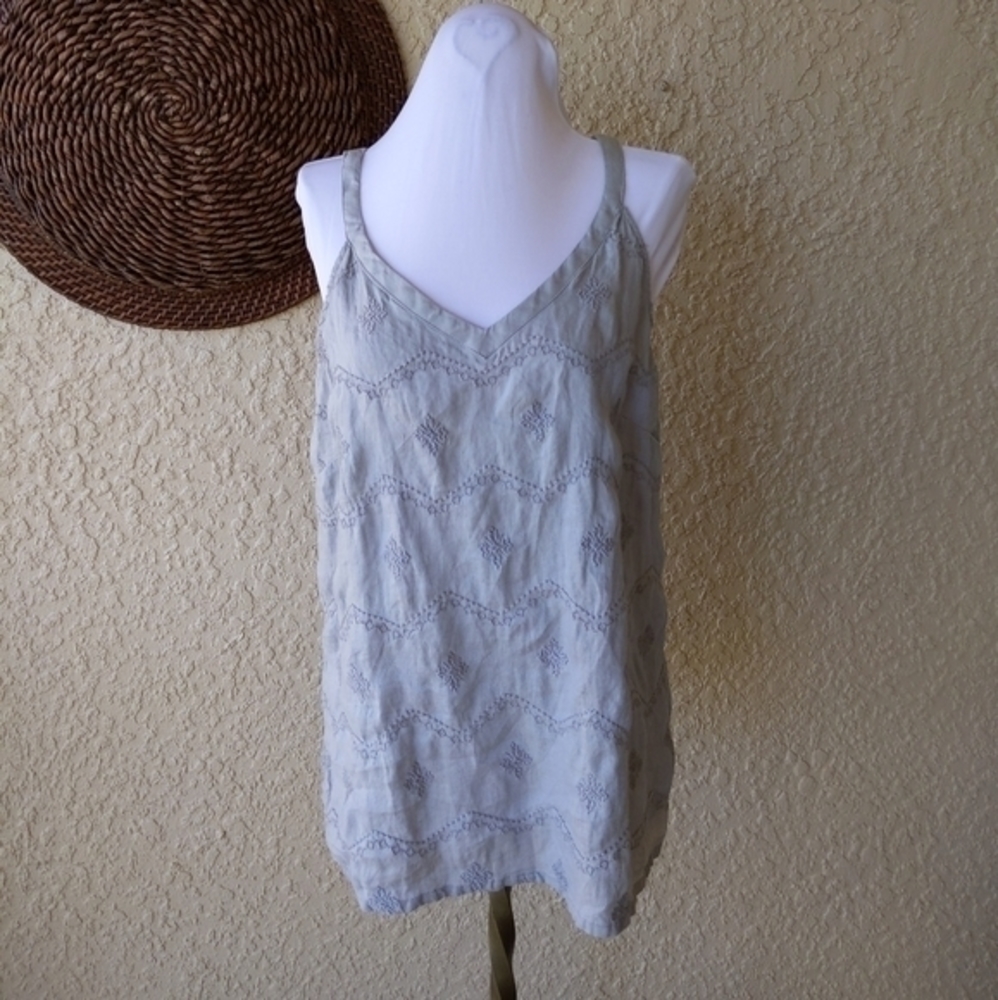 Saint‎ Tropez west linen tank nwt
